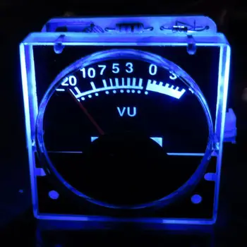 2шт 12v Аналоговая Панель VU Meter Измеритель Уровня звука синяя Подсветка Сзади Нет необходимости в драйвере