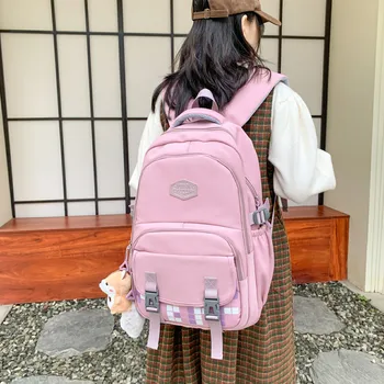 Женский нейлоновый рюкзак ярких цветов, водонепроницаемые школьные сумки для подростков, рюкзак в стиле пэчворк для девочек, Женский рюкзак Mochila