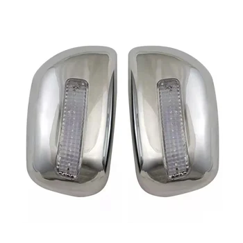 Автомобильное хромированное серебряное боковое стекло заднего вида, Отделка крышки зеркала заднего вида, чехлы для зеркал на 2001-2007 годы