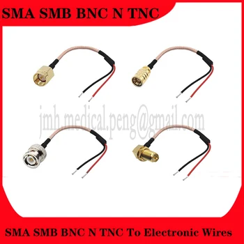 SMA SMB BNC N TNC К Электронному Проводу Соединительный кабель с луженым Проводом Кабель-адаптер От Мужчины К женщине Удлинительный Кабель RF-Штекерный Кабель