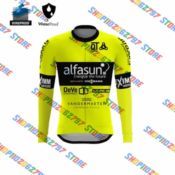 2023 Велосипедная Команда Alfasun Jersey Pro Team Мужская Дышащая Одежда Для Шоссейных Велосипедов Длинные Рубашки Велосипедные Топы MTB Maillot Ropa Ciclismo
