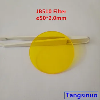 Различные размеры 510-нм Длиннопроходящий Фильтр Золотисто-Желтого Оптического Стекла JB510 GG515