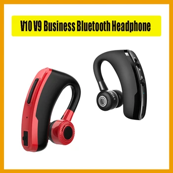 V10 V9 Бизнес Bluetooth Драйвер наушников Наушники громкой связи с микрофоном Голосовые команды Шумоподавление для iPhone Android Phone