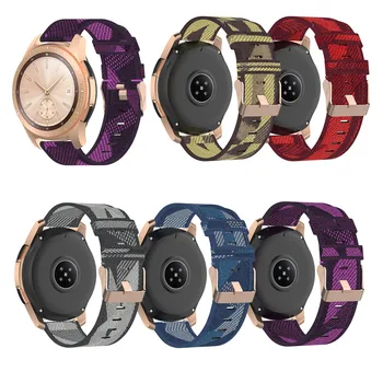 Плетеный Нейлоновый Ремешок для часов Ремешок для Samsung Galaxy Watch 42 мм Galaxy Active 2 Для Huawei GT 2 42 мм Смарт-часы Браслет