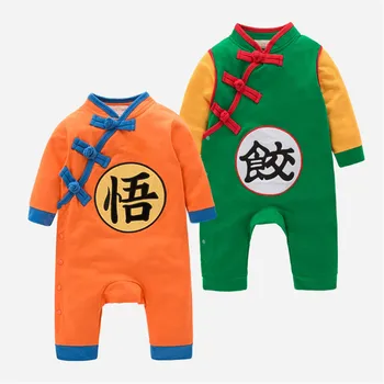 Одежда для новорожденных, Комбинезоны для новорожденных мальчиков, комбинезоны для малышей с длинным рукавом из мультфильма Аниме, Осенний костюм для детей