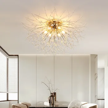 2023 Светодиодная люстра G9, подвесной светильник-фейерверк, потолочный светильник с хрустальными ветвями для спальни, 110 В /220 В, Winfordo В НАЛИЧИИ НА СКЛАДЕ