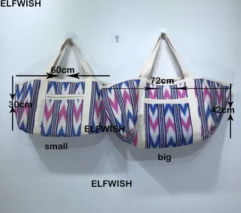 2022 Женская холщовая сумка-тоут в елочку красочного волнистого переплетения, модные большие сумки через плечо с ручкой, пляжные сумки