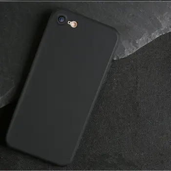 Ультратонкий силикагелевый матовый мягкий чехол из ТПУ, приталенный чехол для iPhone 7 8, универсальная задняя оболочка, наполовину завернутый чехол, 7 цветов