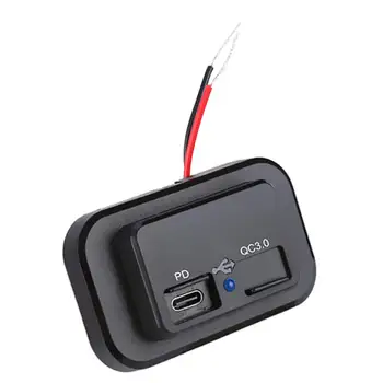 Разъем для автомобильного зарядного устройства PD C Portable.0 USB для мотоцикла