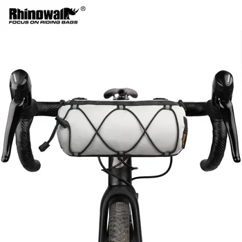 Велосипедная сумка Rhinowalk объемом 2,4 л, многофункциональная велосипедная корзина для руля, передняя велосипедная корзина, светоотражающие элементы высокой видимости или других цветов
