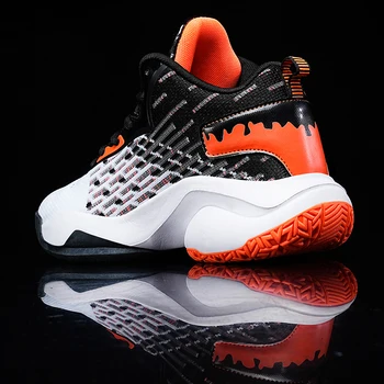 Новое поступление мужской баскетбольной обуви, дышащая спортивная обувь, противоударные кроссовки для женщин унисекс, Спортивная обувь для фитнеса