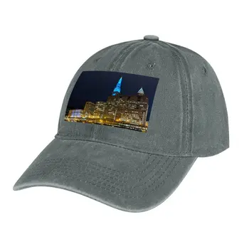 Ковбойская шляпа Tower City Blue, изготовленные на заказ шляпы, роскошные кепки, шляпы для вечеринок, мужская женская