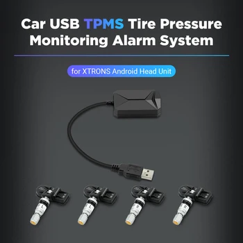 XTRONS TPMS08 Автомобильная TPMS USB система контроля давления в шинах (4 внутренних датчика) для устройств Android