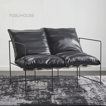 Обеденные стулья из Скандинавского железа, Ленивый Роскошный Односпальный диван, Современный обеденный стул, Простая дизайнерская мебель для дома Sillas De Comedor