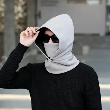 Корейский стиль, практичная однотонная шапочка-бини без полей, мужской шарф, кепка для защиты ушей на открытом воздухе