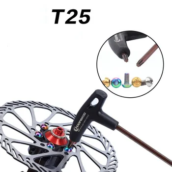 TOOPRE Профессиональный Велосипедный Тормозной Дисковый Ключ T25 Для MTB Дисковых Тормозных Роторов Torx Головная Отвертка Инструменты Для Ремонта Велосипедов