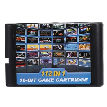 Игровой картридж 2X 112 В 1, 16-битный игровой картридж для Sega Megadrive, игровой картридж Genesis для PAL И NTSC