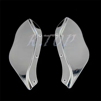 1 пара прозрачных воздушных дефлекторов бокового крыла на лобовом стекле, подходящих для Harley Touring FLHR FLHT FLHX 96-07