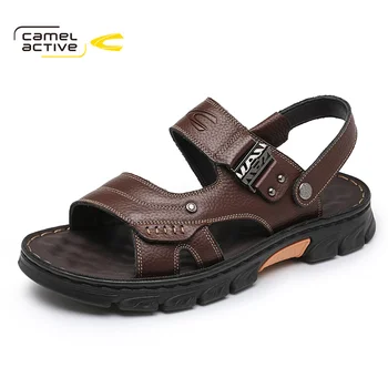 Camel Active 2023 Новая Мужская обувь Удобные Дышащие Пляжные Сандалии Из натуральной Кожи На легкой Резиновой Подошве DQ120077