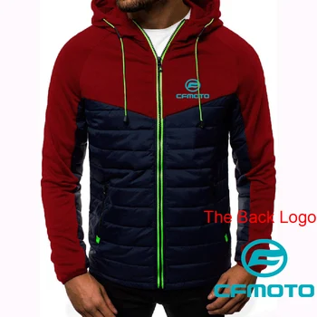 cfmoto 2023 Новые осенние и зимние модели, высококачественная мужская одежда для отдыха, модное свободное повседневное пальто с капюшоном и принтом, топ с капюшоном