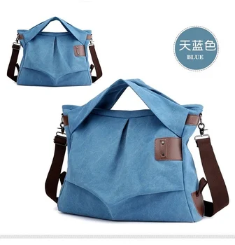 Женская холщовая сумка, повседневная холщовая сумка через плечо, модная сумка-тоут большой емкости, плиссированная женская сумка в стиле ретро, большая сумка для покупок