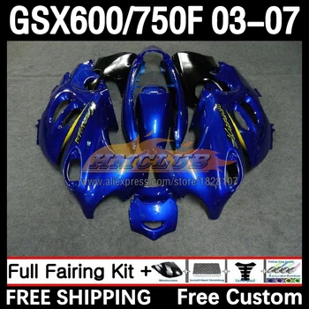 Корпус для SUZUKI KATANA GSXF 750 600 GSXF750 2003 2004 2005 2006 2007 67No.23 GSX600F синий в наличии GSXF600 03 04 05 06 07 Обтекатель