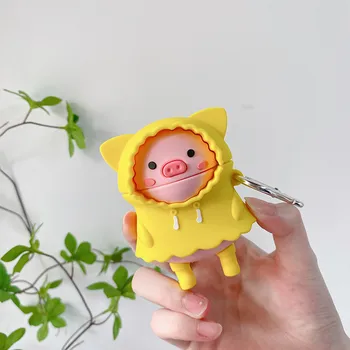 3D милый мультяшный дождевик sunny pig Наушники мягкий чехол для apple airpods 2 1 airpods pro 3 Беспроводная гарнитура чехол для airpods 1
