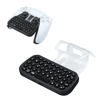 Беспроводная игровая клавиатура Dobe Ручка клавиатуры с подсветкой и зажимом для контроллера для PS5 Геймпад DualSense Джойстик для энергосбережения