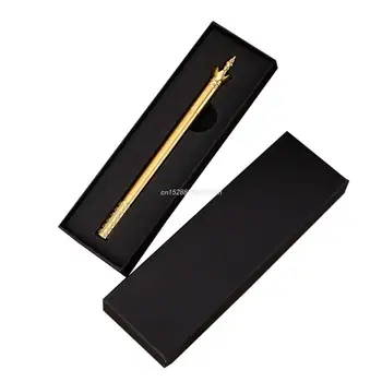 Латунная шариковая ручка уникальной формы Ручки для подписи 0,5 мм Точечная ретро ручка для письма Школьные канцелярские принадлежности для мужчин и женщин
