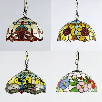 Подвесной светильник TEMAR Tiffany, светодиодная лампа, современные креативные светильники для украшения домашней столовой