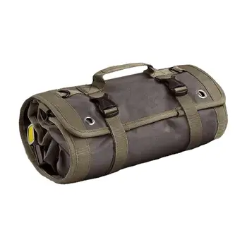 Портативный органайзер для хранения рулонов инструментов, сумка-органайзер со съемными чехлами, сумка для гаечных ключей, сумка для хозяйственных инструментов для мастера гаража