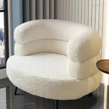 Кресло для гостиной Nordic Односпальный диван Удобное кресло-трон для отдыха Кресло для спальни Складная мебель для спальни Fauteuil KTY017
