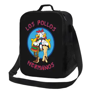 Изготовленная на заказ сумка для ланча Los Pollos Hermanos Breaking Bad для женщин, термоохладитель, изолированные ланч-боксы для детей и школьников