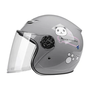 Детский шлем для мотоциклетных видов спорта с черепно-мозговой травмой от 50 до 54 см, детский полнолицевой шлем для антивибрационной езды с несколькими рисунками