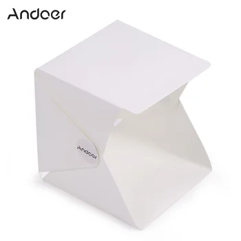 Andoer Folding Складной портативный мини-лайтбокс для фотосъемки Studio для смартфонов iPhone Samsang LG HTC, цифровой или зеркальной фотокамеры