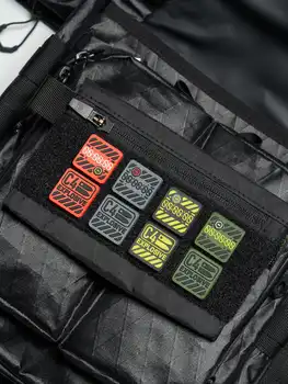Foxbat dynamics 25 мм однодюймовая мини-нашивка из ПВХ techwear аксессуары для сумок