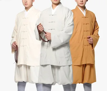 УНИСЕКС Летние костюмы буддийских шаолиньских монахов высшего качества, одежда для кунг-фу, униформа для мирской медитации, одежда для дзен, зеленый / красный /синий