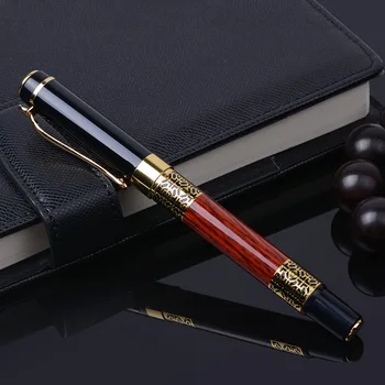 Высококачественная цельнометаллическая Шариковая ручка с роликом для офисных деловых людей, ручка для подписи, Канцелярские принадлежности для школьников