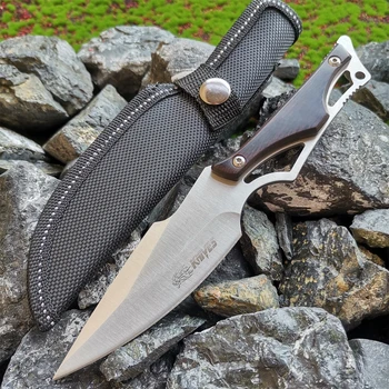 8CR13MOV Утилита для кемпинга Прямой Нож Для самообороны Тактический EDC Инструмент Для выживания Охотничий Нескладной Нож