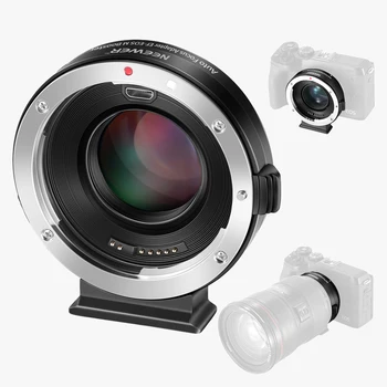 Адаптер для крепления объектива NEEWER EF-EOS M 0.71x Усилитель скорости автофокусировки, Совместимый с объективом Canon EF для камеры серии EOS M EOS M M2