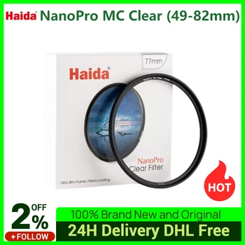 Haida NanoPro MC UV 49 мм 62 мм 67 мм 72 мм 82 мм 95 мм 105 мм УФ-Фильтр Для Защиты Объектива Камеры MC Clear Filter для Sony Canon Nikon