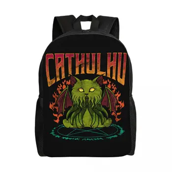 Забавный рюкзак для ноутбука Cathulhu Cat Cthulhu для мужчин и женщин, модная сумка для книг для студентов колледжа
