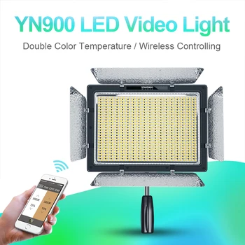 YONGNUO YN900 High CRI 95 + Беспроводная Светодиодная панель для Видеосъемки 3200 K-5500 K, Светодиодное Освещение YN-900 900 С лампами 7200LM 54W
