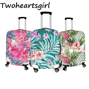 Twoheartsgirl Стильный чехол для багажа серии Hawaii со съемной застежкой-молнией, защитные чехлы для чемодана, износостойкий аксессуар для путешествий