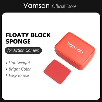 Vamson для GoPro8 7 6 Аксессуары Губка с плавающим блоком и клейкой наклейкой для GoPro Hero5 4 3+2 1 для yi 4K для SJCAM VP602