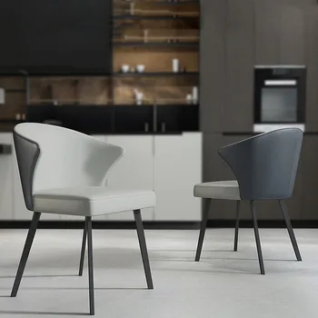 Расслабляющий стул для кофейни, современный простой дом, ножки из черной углеродистой стали, кресло для отдыха, мягкая мебель Sillon GY50DC