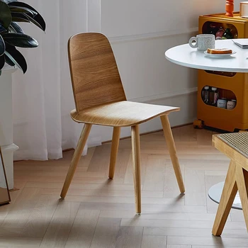 Дубовый обеденный стул в скандинавском стиле, современный офис, ресторан, стулья для гостиной, Кухня, балкон, мебель для дома Sedie Da Pranzo A2