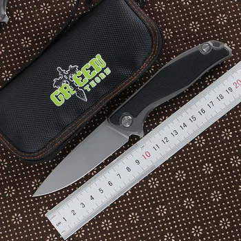 Зеленый шип F95 складной нож D2 сталь TC4 титановый сплав + ручка G10 походный охотничий нож практичный фруктовый нож инструмент