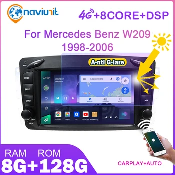 Автомобильный стерео 2 din радио Android 11 экран Для Mercedes Benz CLK W209 C209 W168 W203 W463 Viano Vito 1998-2006 Carplay авторадио