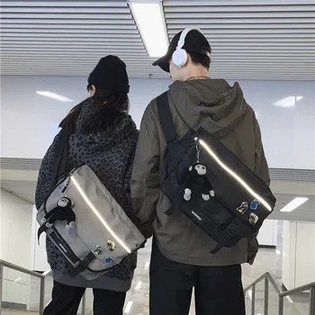 Модный японский бренд Crossbody, функциональная трендовая сумка через плечо большой емкости, сумка через плечо для мужчин и женщин